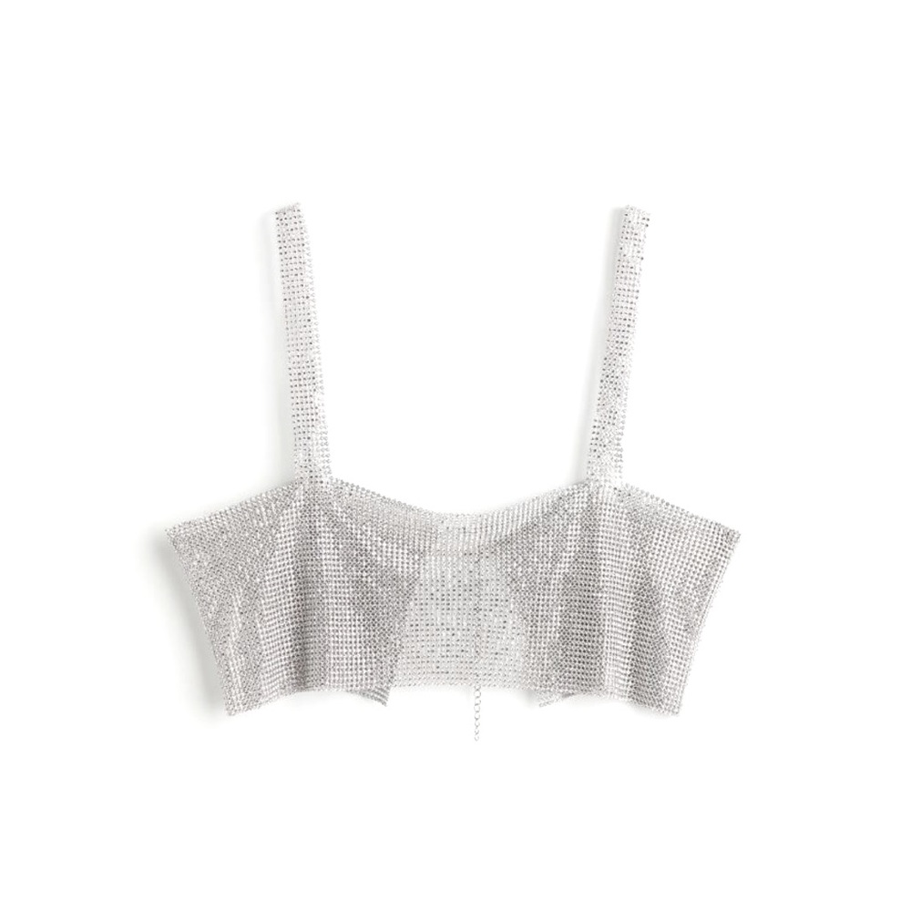 HM Rhinestone Crop Top